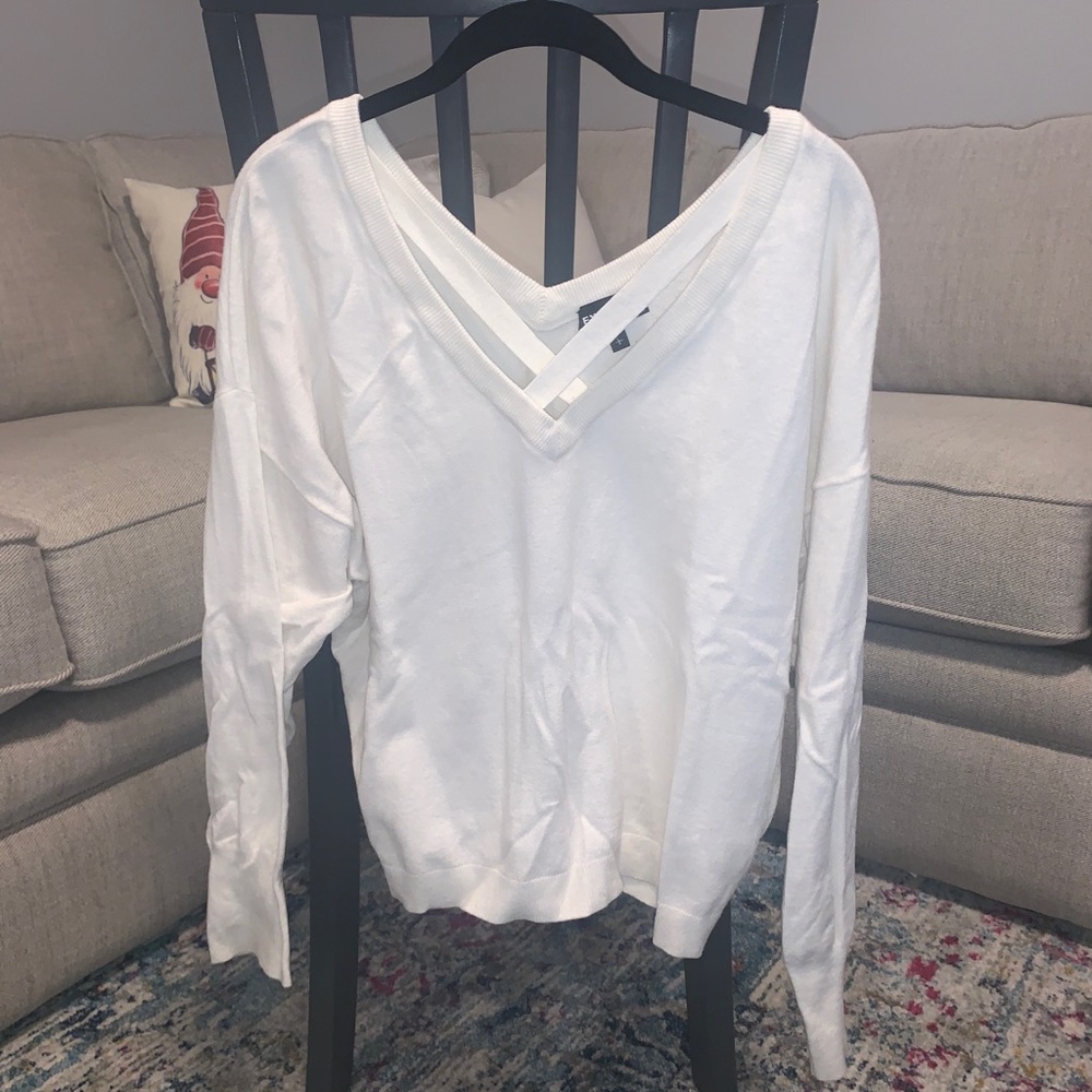 Express White Sweater